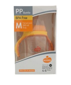Bình sữa WESSER PP size M 260ml cổ rộng