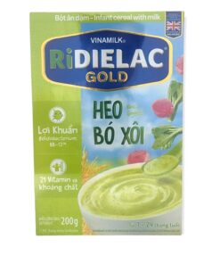 Bột ăn dặm Ridielac GOLD Heo bó xôi từ 7 - 24 tháng 200g
