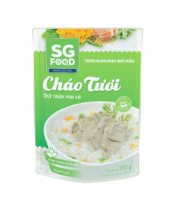 Cháo tươi SG food thịt thăn rau củ 270g deli