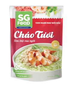 Cháo tươi SG food tôm thịt rau ngót 270g deli