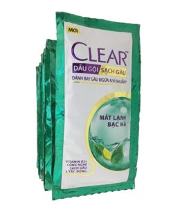 Dầu gội Clear bạc hà 6g dây 12 gói