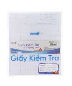 Giấy kiểm tra 4 ô ly (20 tờ +6)