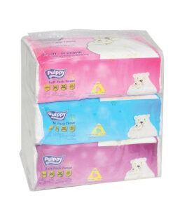 Khăn giấy Rút Pulppy soft pack (Bộ 3 xấp x180 tờ)
