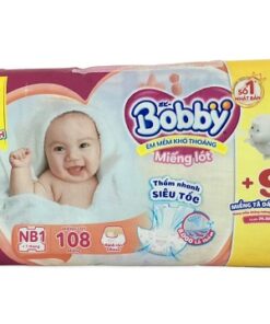 Miếng lót sơ sinh Bobby NB1 108 miếng