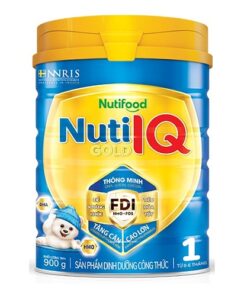 Sữa bột Nuti IQ gold 1 lon 900g    (new xanh)