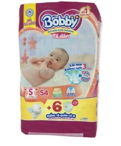 Tã dán Bobby S 4-8KG 54 miếng