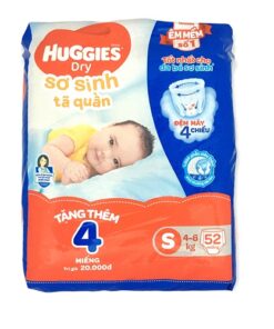 Tã quần Huggies size S 4-8 kg 52 miếng