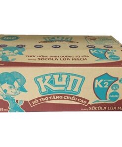 Thùng KUN Cacao/dâu/cam 48x180ml >