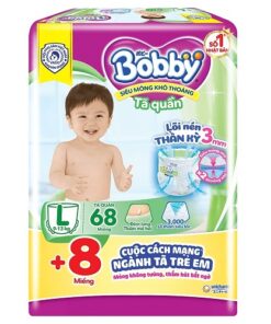 Tã quần Bobby size L 68 miếng